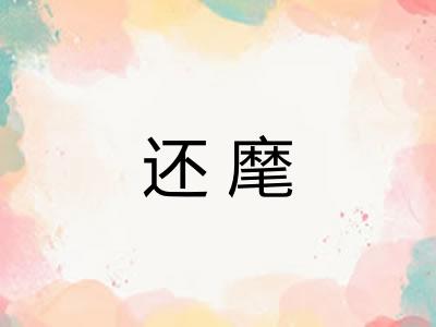 还麾 还麾