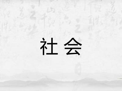 社会 社会