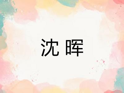 沈晖 沈晖