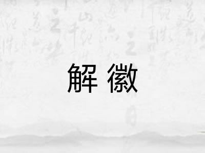 解徽 解徽