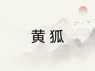 黄狐 黄狐