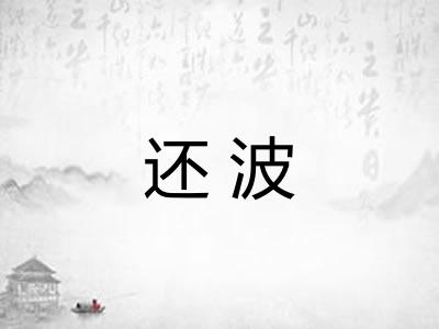 还波 还波