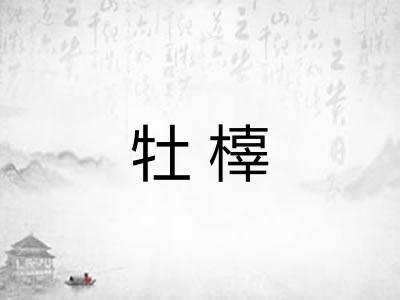 牡橭 牡橭