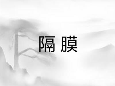 隔膜 隔膜