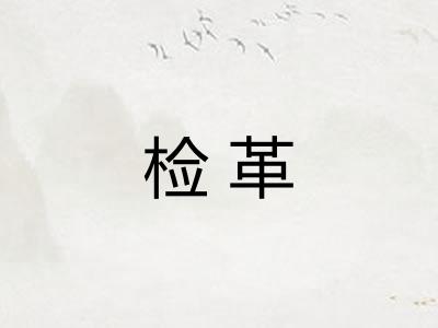 检革 检革