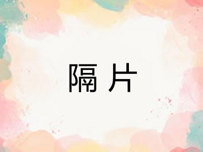 隔片 隔片