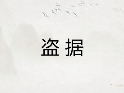 盗据 盗据