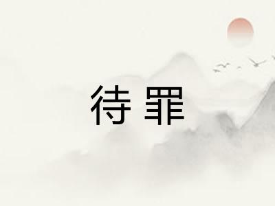 待罪 待罪