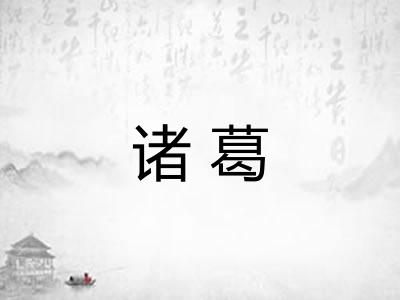 诸葛 诸葛