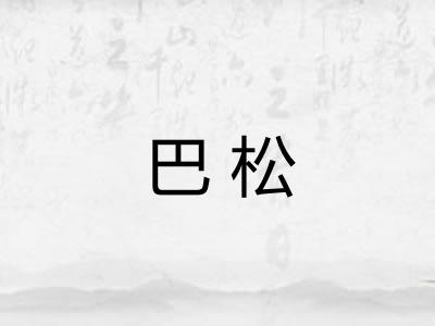 巴松 巴松