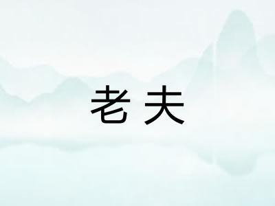 老夫 老夫