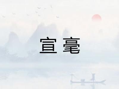 宣毫 宣毫