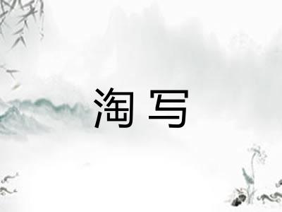 淘写 淘写