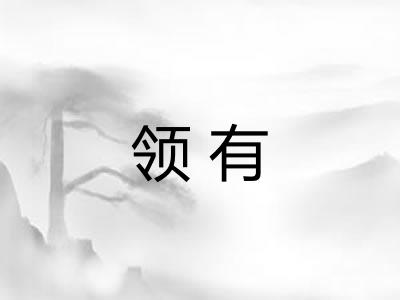 领有 领有