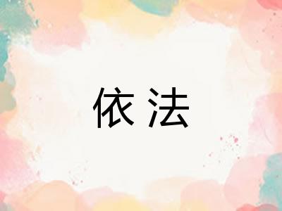 依法 依法