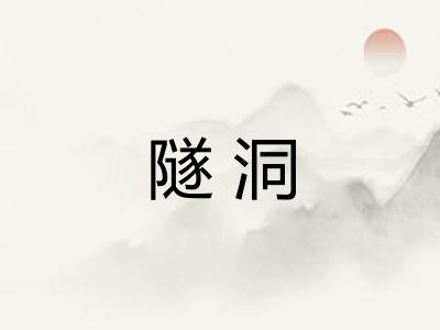 隧洞 隧洞