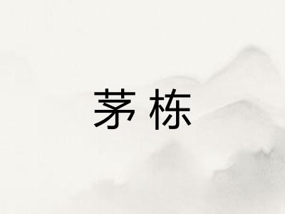 茅栋 茅栋