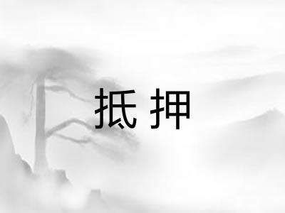 抵押 抵押