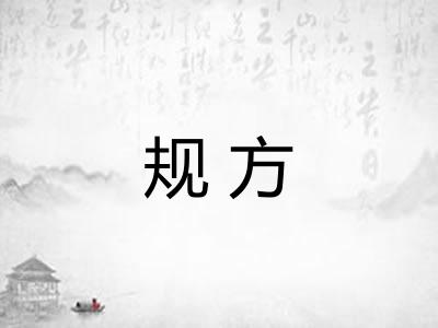 规方 规方