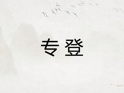 专登 专登