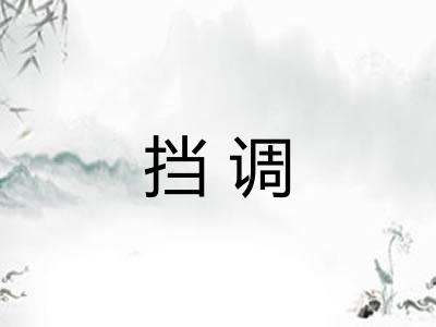 挡调 挡调