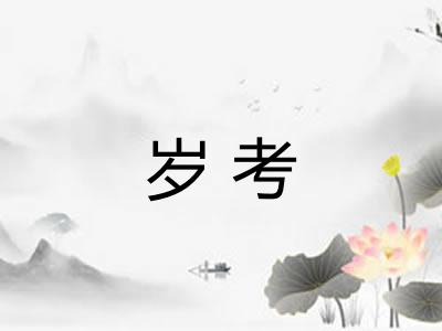 岁考 岁考