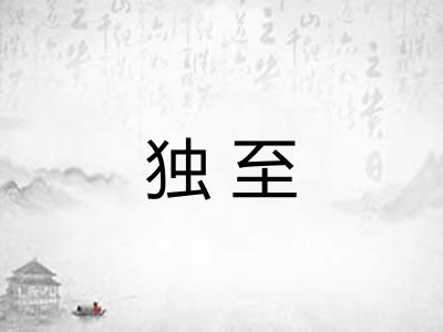 独至 独至