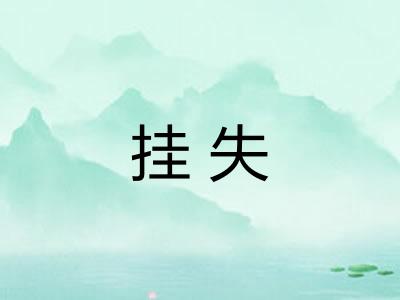 挂失 挂失