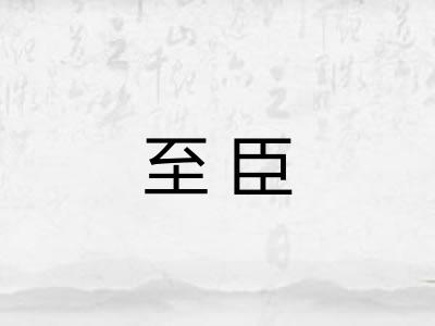 至臣 至臣