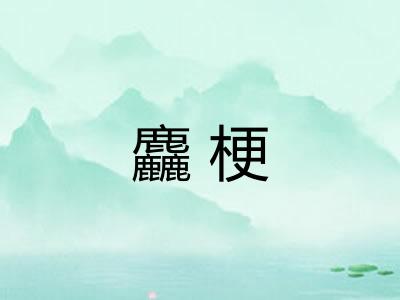 麤梗 麤梗