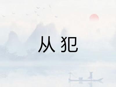 从犯 从犯