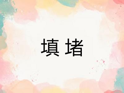 填堵 填堵
