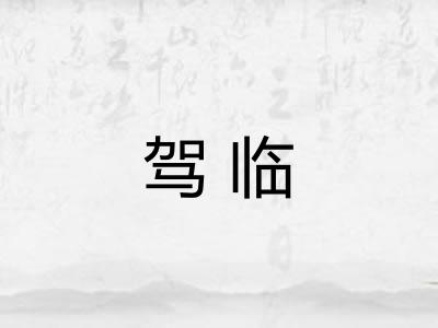 驾临 驾临