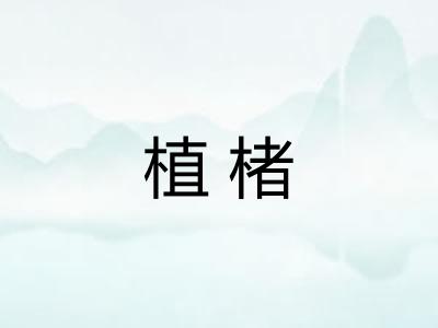 植楮 植楮