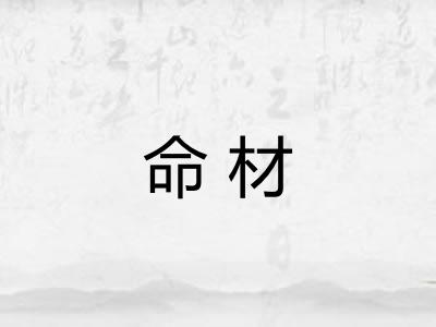 命材 命材