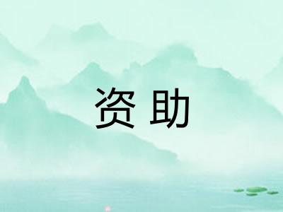 资助 资助