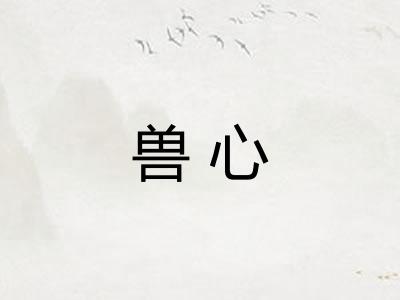 兽心 兽心