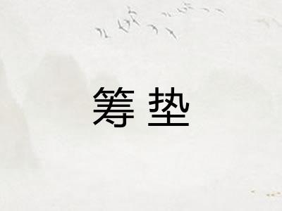 筹垫 筹垫