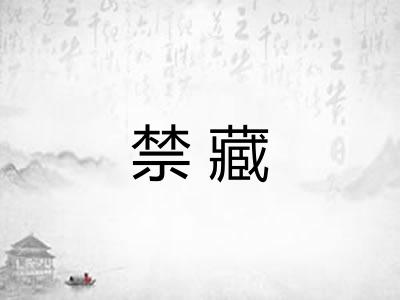 禁藏 禁藏