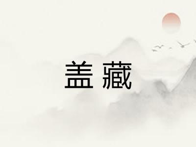 盖藏 盖藏