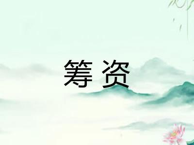 筹资 筹资