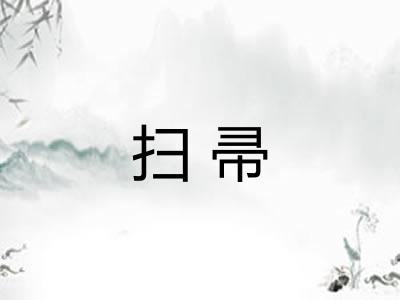 扫帚 扫帚