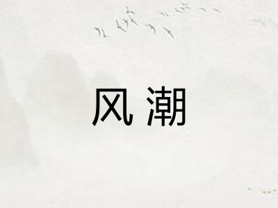 风潮 风潮