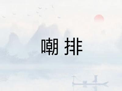 嘲排 嘲排