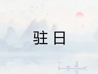 驻日 驻日
