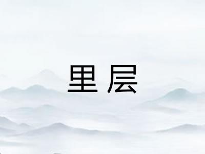 里层 里层