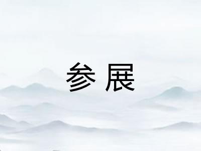 参展 参展