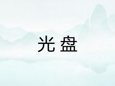 光盘 光盘