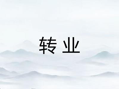 转业 转业