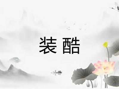装酷 装酷